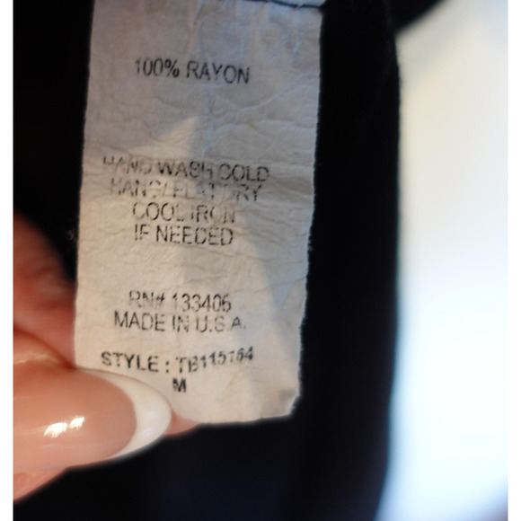 Vintage Y2K Cardigan Medium Black Open Flowy Crochet Boho Duster Festival USA - Picture 5 of 8